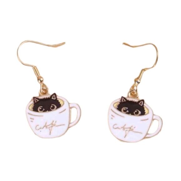 Cat Earrings  - Picture 1 of 7